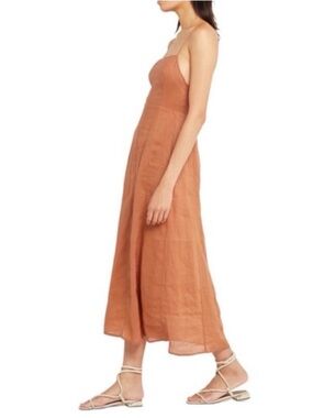 o.p.t. Linen Blend MIDI Dress